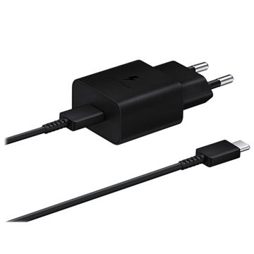 Samsung Nopea Matkalaturi & USB-C Kaapeli EP-T1510XBEGEU - 15W - Musta