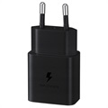 Samsung Nopea Matkalaturi & USB-C Kaapeli EP-T1510XBEGEU - 15W - Musta