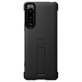 Sony Xperia 5 IV Style Suojakotelo Jalustalla XQZ-CBCQB - Musta
