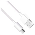 Xiaomi Mi USB Tyyppi-C - Tyyppi-A Kaapeli BHR4422GL - 1m - Valkonen