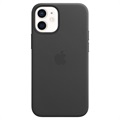 iPhone 12 Mini Apple Nahkakuori MagSafella MHKA3ZM/A - Musta
