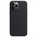 iPhone 13 Pro Max Apple Nahkakuori MagSafella MM1R3ZM/A - Keskiyö