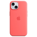 iPhone 15 Apple Silikonikuori MagSafella MT0V3ZM/A - Guavanpinkki