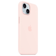 iPhone 15 Apple Silikonikuori MagSafella MT0U3ZM/A - Vaaleanpunainen