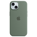 iPhone 15 Plus Apple Silikonikuori MagSafella MT183ZM/A - Sypressinvihreä