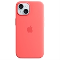 iPhone 15 Plus Apple Silikonikuori MagSafella MT163ZM/A - Guavanpinkki
