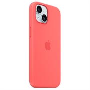 iPhone 15 Plus Apple Silikonikuori MagSafella MT163ZM/A - Guavanpinkki