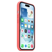 iPhone 15 Plus Apple Silikonikuori MagSafella MT163ZM/A - Guavanpinkki