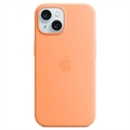 iPhone 15 Plus Apple Silikonikuori MagSafella MT173ZM/A - Sorbetinoranssi