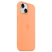 iPhone 15 Plus Apple Silikonikuori MagSafella MT173ZM/A - Sorbetinoranssi