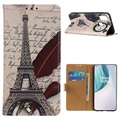 Glam Sarjan OnePlus Nord N10 5G Lompakkokotelo - Eiffel Torni