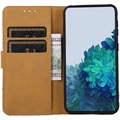Glam Sarjan Samsung Galaxy A53 5G Lompakkokotelo - Kukkais Puu / Sininen