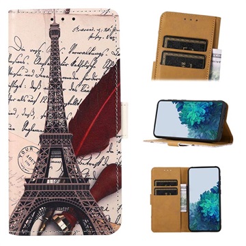 Glam Sarjan Samsung Galaxy A73 5G Lompakkokotelo - Eiffel Torni