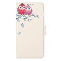 Glam Series Samsung Galaxy A73 5G lompakko kotelo - Chouettes