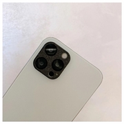 iPhone 12 Pro Max Glitter Kameralinssin Panssarilasi - 9H - Musta