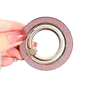 Glitter MagSafe -sormusjalusta - vaaleanpunainen