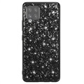Glitter Series Samsung Galaxy A42 5G Hybridikotelo - Musta