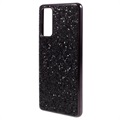 Glitter Series Samsung Galaxy S20 FE Hybridikotelo - Musta
