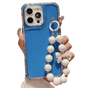 iPhone 16 Pro Max Glitter Iskunkestävä hybridi kotelo rannehihnalla