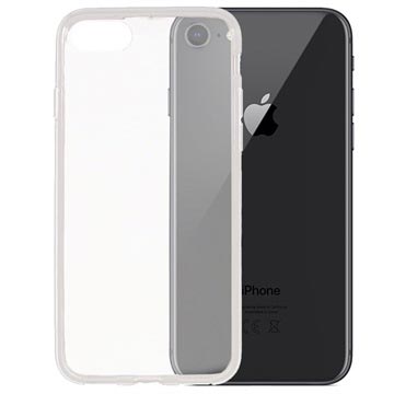 iPhone 7/8/SE (2020)/SE (2022) Glossy TPU Suojakuori - Läpinäkyvä