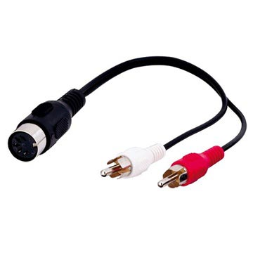 Goobay 5 Pin DIN /2x RCA Kaapeli Adapteri - 0.2m