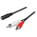 Goobay 3.5mm Naaras/ 2x RCA Uros Audiokaapeli