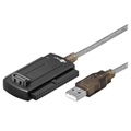 Goobay 3-1:ssä USB 2.0 to SATA/IDE Link Adapteri - Musta