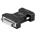Goobay Analoginen VGA / DVI-I-sovitin - Musta