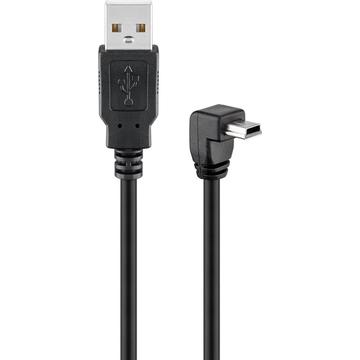 Goobay Kulma-USB-kaapeli - A uros/B uros - 1.8m - Musta