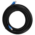 Goobay CAT 6 U/UTP Ulkokäyttöinen LAN-Kaapeli - 20m - Musta