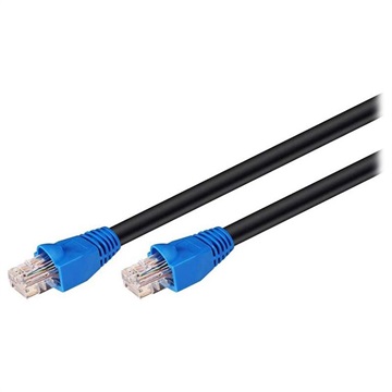 Goobay CAT 6 U/UTP Ulkokäyttöinen LAN-Kaapeli - 20m - Musta