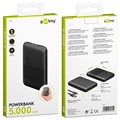 Goobay Compact Kaksois-USB Varavirtalähde - 5000mAh - Musta
