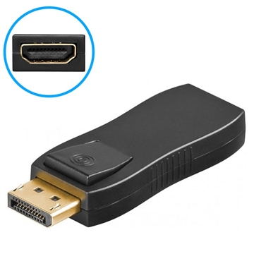 Goobay DisplayPort / HDMI Sovitin - Musta