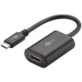Goobay Dual Screen USB-C / HDMI Sovitin - 4K UHD - Musta
