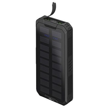 Goobay Nopea Aurinko Varavirtalähde 20000mAh - USB-C, USB - Musta