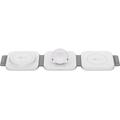 Goobay Taitettava 3-in-1 langaton laturi 15W - iPhone, Apple Watch, AirPods - Valkoinen