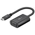 Goobay Full HD USB-C / VGA Adapteri - Musta