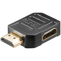 Goobay HDMI 2.0 270-asteen Sivuportti Sovitin - Musta