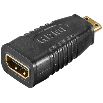 Goobay HDMI / Mini HDMI Sovitin - Kultapinnoitettu - Musta