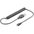 Goobay MicroUSB Spiraalikaapeli - 1m