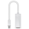 Delock Mini DisplayPort 20 Pin / HDMI Kaapeliadapteri - Valkoinen