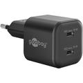 Goobay Nano GaN Dual USB-C PD-pikalaturi 35W