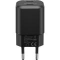 Goobay Nano GaN Dual USB-C PD-pikalaturi 35W