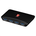 Goobay SuperSpeed 4-Porttinen USB 3.0 Hubi - 5Gbit/s - Musta