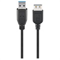 Goobay SuperSpeed USB 3.0 Jatkojohto - 3m - Musta
