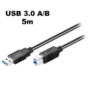 Goobay SuperSpeed USB 3.0 Type-A / USB 3.0 Type-B Kaapeli - 5m