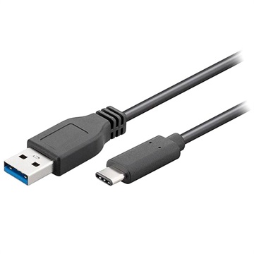 Goobay USB 3.0 / USB C-Tyyppi Kaapeli - 0.5m - Musta