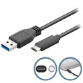 Goobay USB 3.0 / USB C-Tyyppi Kaapeli - 0.5m - Musta