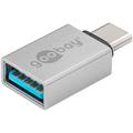 Goobay USB-C USB-A-liitäntään - hopea