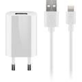Goobay USB-laturi Lightning-kaapelilla - MFi-sertifioitu - Valkoinen